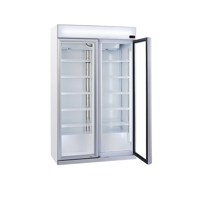 Vitrina frigorifica cu caseta luminoasa Cool Wise DC 1050C, capacitate 1050 L, 1 zona de temperatura -1° ~ +10°C, alb