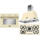 Set cuptor incorporabil LOFRA DOLCEVITA FRBI99EE + plita HRBI9A0 + hota Dolcevita 90 cm, crem
