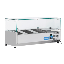 Vitrina frigorifica Cool Wise DC 368, capacitate 300 L, 1 zona de temperatura +1° ~ +10°C, negru