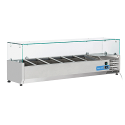 Vitrina frigorifica Cool Wise DC 368, capacitate 300 L, 1 zona de temperatura +1° ~ +10°C, negru