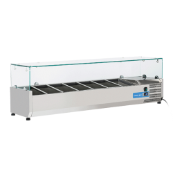 Vitrina frigorifica Cool Wise DC 368, capacitate 300 L, 1 zona de temperatura +1° ~ +10°C, negru
