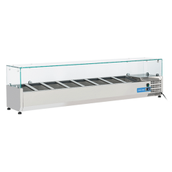 Vitrina frigorifica Cool Wise DC 368, capacitate 300 L, 1 zona de temperatura +1° ~ +10°C, negru