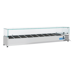 Vitrina frigorifica Cool Wise DC 368, capacitate 300 L, 1 zona de temperatura +1° ~ +10°C, negru