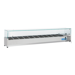 Vitrina frigorifica Cool Wise DC 368, capacitate 300 L, 1 zona de temperatura +1° ~ +10°C, negru