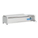 Vitrina frigorifica expunere ingrediente Cool Head VRX 12/33S/S, capacitate 34 l, lungime 120 cm, temperatura +2°/ +8°C, inox