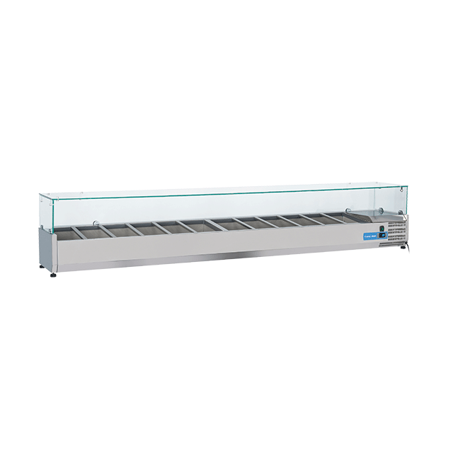 Vitrina frigorifica Cool Wise DC 368, capacitate 300 L, 1 zona de temperatura +1° ~ +10°C, negru