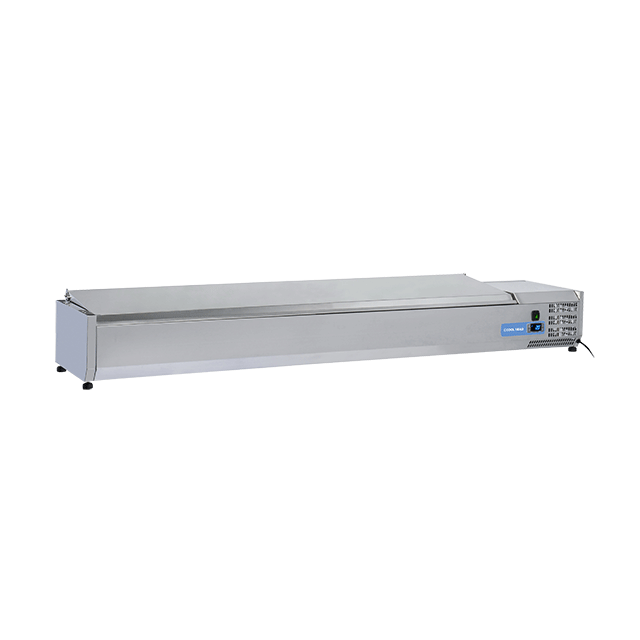 Vitrina frigorifica expunere ingrediente Cool Head VRX 20/38S/S, capacitate 83 l, lungime 200 cm, temperatura +2°/ +8°C, inox