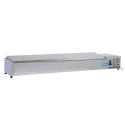 Vitrina frigorifica expunere ingrediente Cool Head VRX 20/38S/S, capacitate 83 l, lungime 200 cm, temperatura +2°/ +8°C, inox