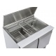 Masa rece saladeta Cool Head CR 92A, capacitate 269 l, lungime 104.5 cm, temperatura 0°/ +8°C, inox