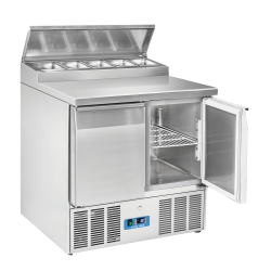 Masa rece pentru ingrediente Cool Head CRS 90A, capacitate 239 l, lungime 90 cm, temperatura 0°/ +8°C, inox