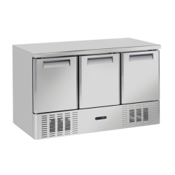 Masa rece Cool Head CNX 93V cu 3 usi, capacitate 370 l, lungime 138.6 cm, temperatura -15°/ -22°C, inox
