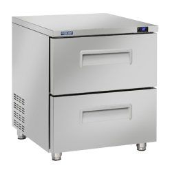 Vitrina frigorifica Cool Wise DC 368, capacitate 300 L, 1 zona de temperatura +1° ~ +10°C, negru