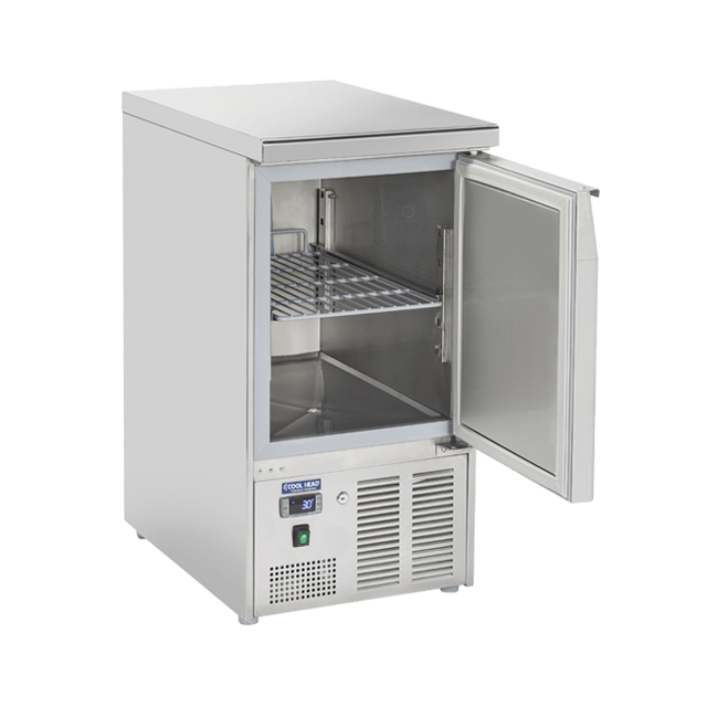 Vitrina frigorifica Cool Wise DC 368, capacitate 300 L, 1 zona de temperatura +1° ~ +10°C, negru