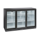 Vitrina frigorifica bauturi Cool Wise BBC 330S cu 3 usi, capacitate 320 L, temperatura +1°/ +10°C, negru