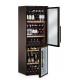 Vitrina frigorifica vinuri Ipindustrie CK601CF capacitate sticle 127, 2 zone temperatura +4/+18°C, negru