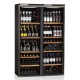 Vitrina frigorifica vinuri Ipindustrie CK2501SDCF, pentru 276 sticle, cu usi glisante, zone multiple temperatura +6/+18°C, negru Vitrina frigorifica vinuri Ipindustrie CK2501SDCF, pentru 276 sticle, cu usi glisante, zone multiple temperatura +6/+18°C, negru