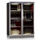 Vitrina frigorifica vinuri Ipindustrie CIK2501CFX pentru 272 sticle, 2 usi, zone multiple temperatura +4/+18°C, negru/inox Vitrina frigorifica vinuri Ipindustrie CIK2501CFX pentru 272 sticle, 2 usi, zone multiple temperatura +4/+18°C, negru/inox