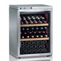 Mini Vitrina frigorifica vinuri Ipindustrie CK151X pentru 55 sticle, temperatura +4/+18°C, inox