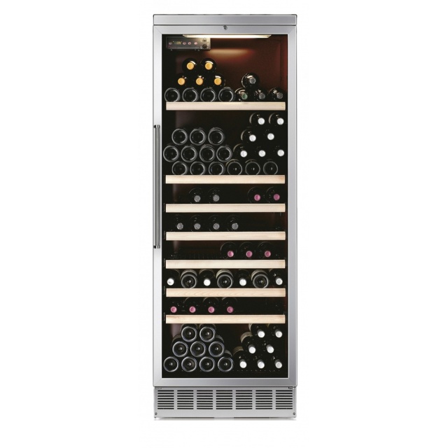 Vitrina frigorifica incorporabila vinuri Ipindustrie CIK501 pentru 138 sticle, temperatura +4°/18°C, inox