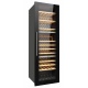 Vitrina frigorifica incorporabila vinuri Ipindustrie JG 108 AT V pentru 101 sticle, 3 zone temperatura 5°/+18°C, inox