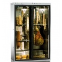 Vitrina frigorifica salumi si branzeturi Ip Industrie SALK2501SDX, capacitate 180 kg, 2 zone temperatura +6 /+18°C, inox