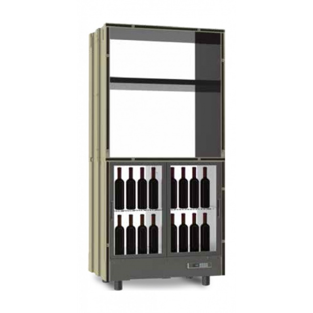 Modul frigorific central Ip Industrie Parete Vino PC-VAR23, pentru vin, capacitate sticle 64, temperatura +6°C° / +18°C