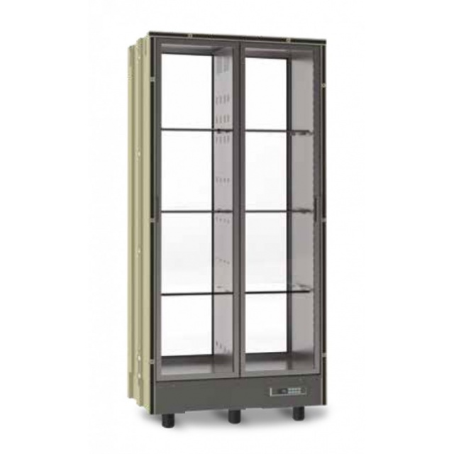 Vitrina frigorifica vinuri Ipindustrie Wood CEXK 4511, temperatura +4/+18°C, lemn