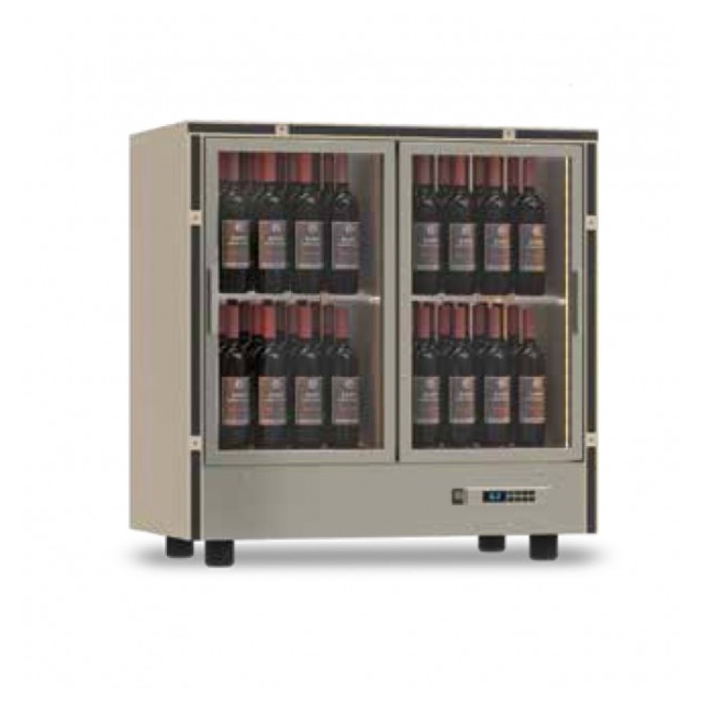 Vitrina frigorifica vinuri Ipindustrie Wood CEXK 4511, temperatura +4/+18°C, lemn