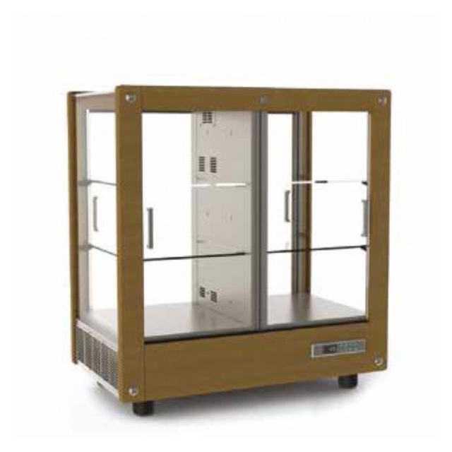 Vitrina frigorifica vinuri Ipindustrie Wood CEXK 4511, temperatura +4/+18°C, lemn