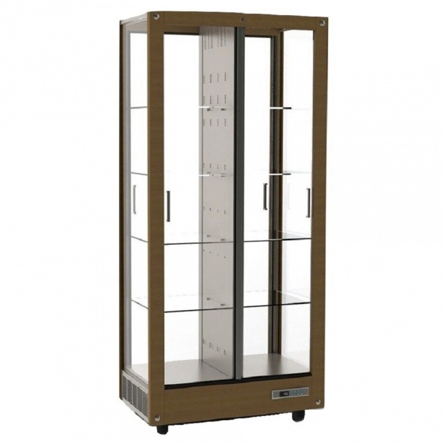 Vitrina frigorifica vinuri Ipindustrie Wood CEXK 4511, temperatura +4/+18°C, lemn