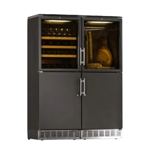 Vitrina frigorifica vinuri Ipindustrie Wood CEXK 4511, temperatura +4/+18°C, lemn