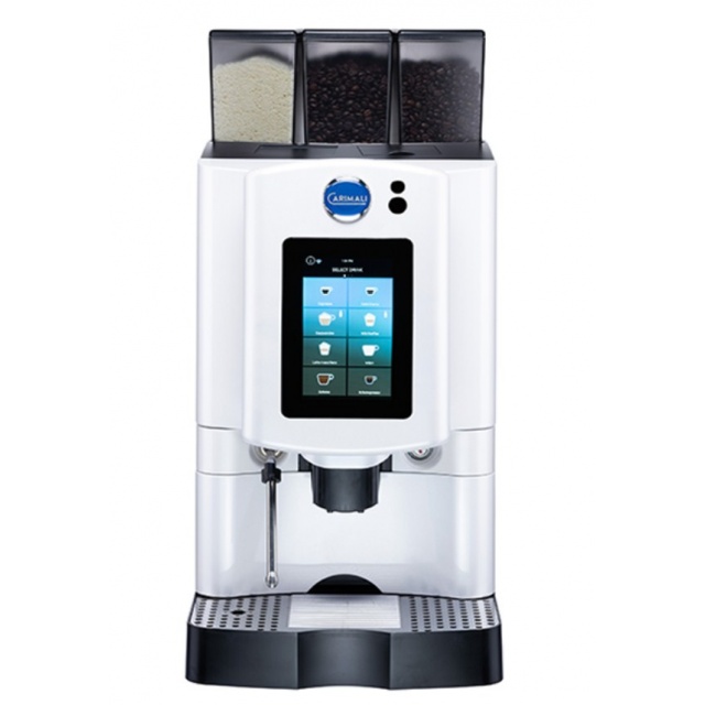 Automat de cafea Carimali Armonia Soft Plus Easy.2 display 7k, 1 rasnita racord apa direct la retea alb perlat