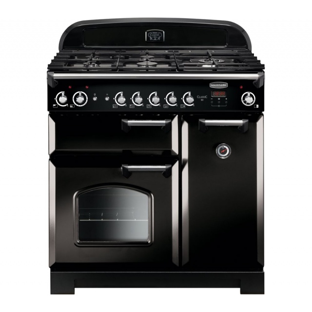 Aragaz pe gaz Rangemaster Classic 90 cu 5 arzatoare si un arzator wok