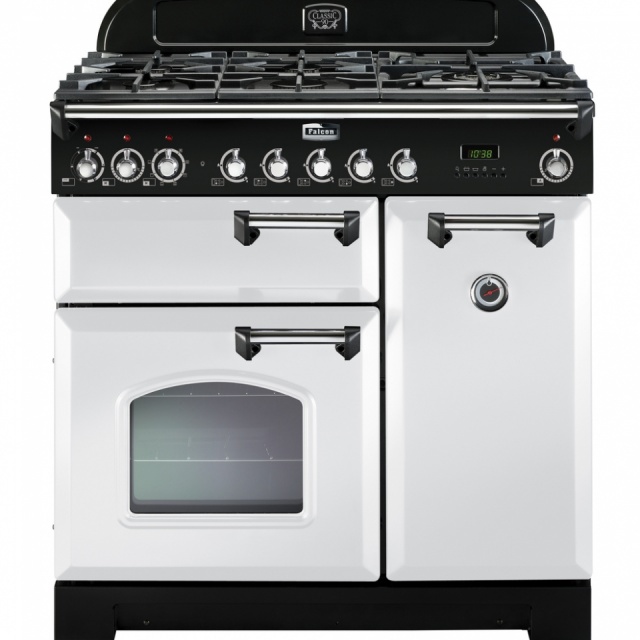 Aragaz pe gaz Rangemaster Classic Deluxe 90 cu 5 arzatoare si un arzator wok