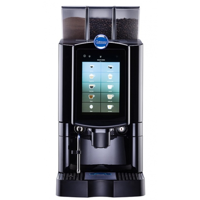 Automat de cafea Carimali MS181-EASY00027 display 3K RGB 1 rasnita racord apa direct la retea negru mat