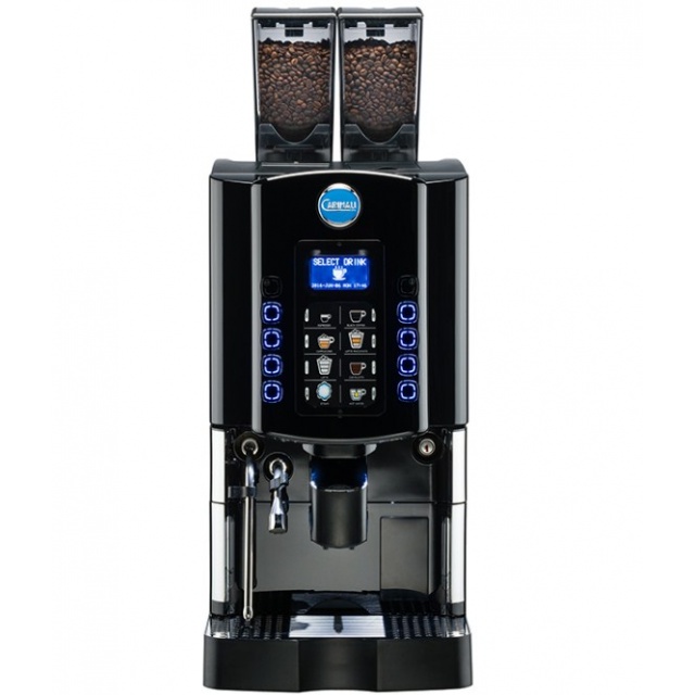 Automat de cafea Carimali Optima Soft LM.2 display 3K 2 rasnite racord apa direct la retea negru