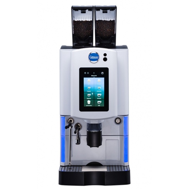 Automat de cafea Carimali Optima Soft Plus LM.2 display 7K ecran tactil 2 rasnite racord apa direct la retea gri mat