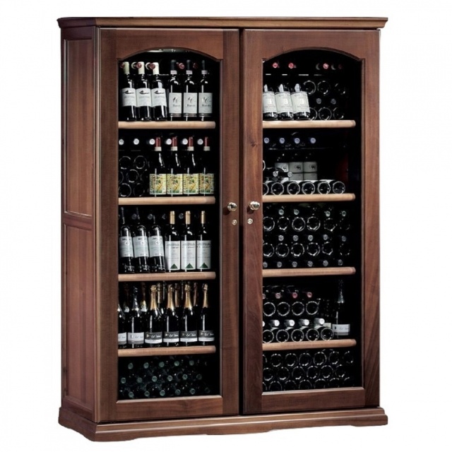 Vitrina frigorifica vinuri Ipindustrie Wood CEXK 4511, temperatura +4/+18°C, lemn