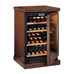 Vitrina frigorifica vinuri Ipindustrie CEXP45A, capacitate sticle 45, temperatura +5°C° / +18°C, lemn masiv