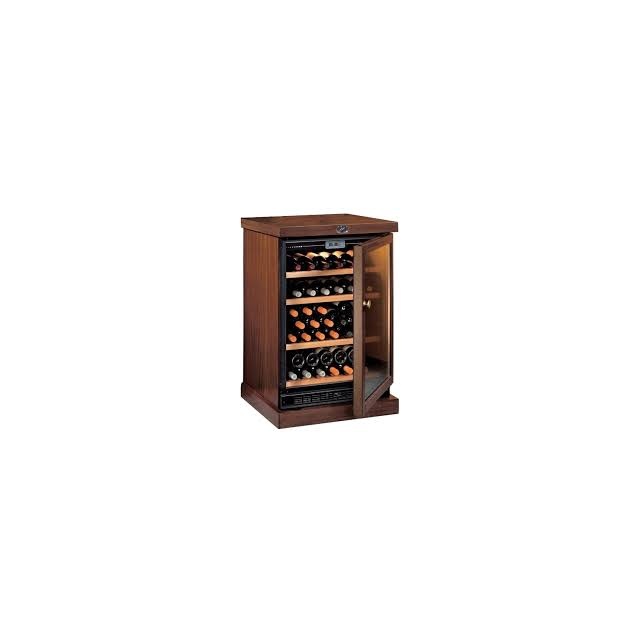 Vitrina frigorifica vinuri Ipindustrie CEXP45A, capacitate sticle 45, temperatura +5°C° / +18°C, lemn masiv