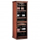 Vitrina frigorifica vinuri Ipindustrie CEXPK601 capacitate sticle 127, 2 zone temperatura +4°C° / +18°C, lemn masiv