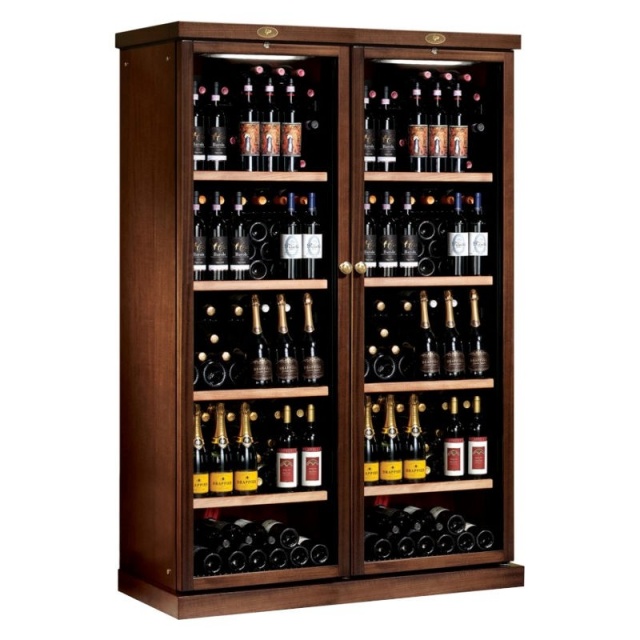 Vitrina frigorifica vinuri Ipindustrie Wood CEXK 4511, temperatura +4/+18°C, lemn