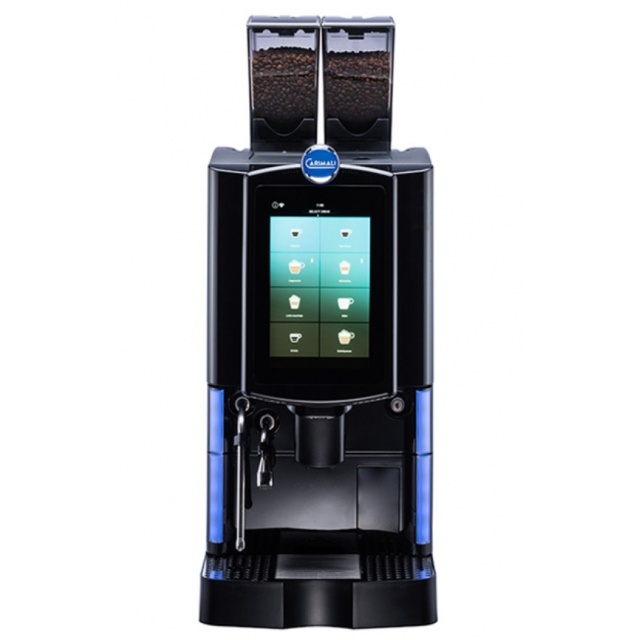 Automat de cafea Carimali Optima Ultra LM.1 display 10K ecran tactil 1 rasnita racord apa direct la retea negru