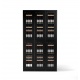Vitrina vinuri modulara Nevada YWT3X6, capacitate 240 sticle, temperaturi multiple +5/+20 °C, negru