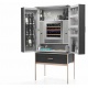 Dulap cabinet vinuri Nevada YWCV093A, capacitate 75 litri, 2 zone temperatura +4/+20 °C, lemn
