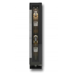 Vitrina vinuri Nevada NW9S-BFG, capacitate 22 litri, temperatura +2/+20 °C, negru