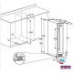 Vitrina vinuri Nevada NW9S-SS, capacitate 22 litri, temperatura +2/+20 °C, argintiu