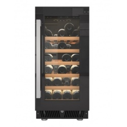 Vitrina vinuri incorporabila Nevada NW30S-BFG, capacitate 82 litri, temperatura +2-20 °C, negru