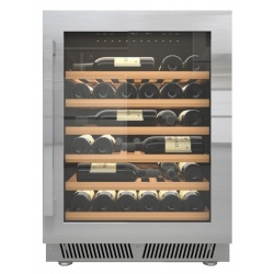 Vitrina vinuri incorporabila Nevada NW50S-SS, capacitate 139 litri, temperatura +2-20 °C, argintiu