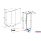 Vitrina vinuri incorporabila Nevada NW180D-SS, capacitate 398 litri, 2 zone temperatura +2/+20 °C, argintiu